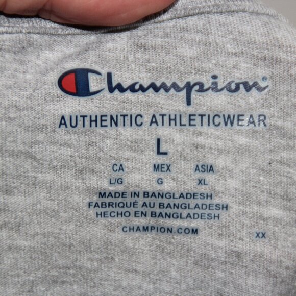 UNIVERSITY GEORGIA BULLDOGS CHAMPION WOMEN'S SHORT SLEEVE T SHIRT GRAY SIZE S - Picture 7 of 7